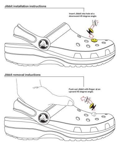 crocs jibbitz instructions.